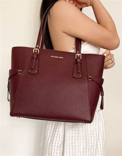 michael kors voyager tote stars|michael kors voyager tote merlot.